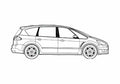 Blueprint Ford S Max Sedan 2008 A4 Photo Print