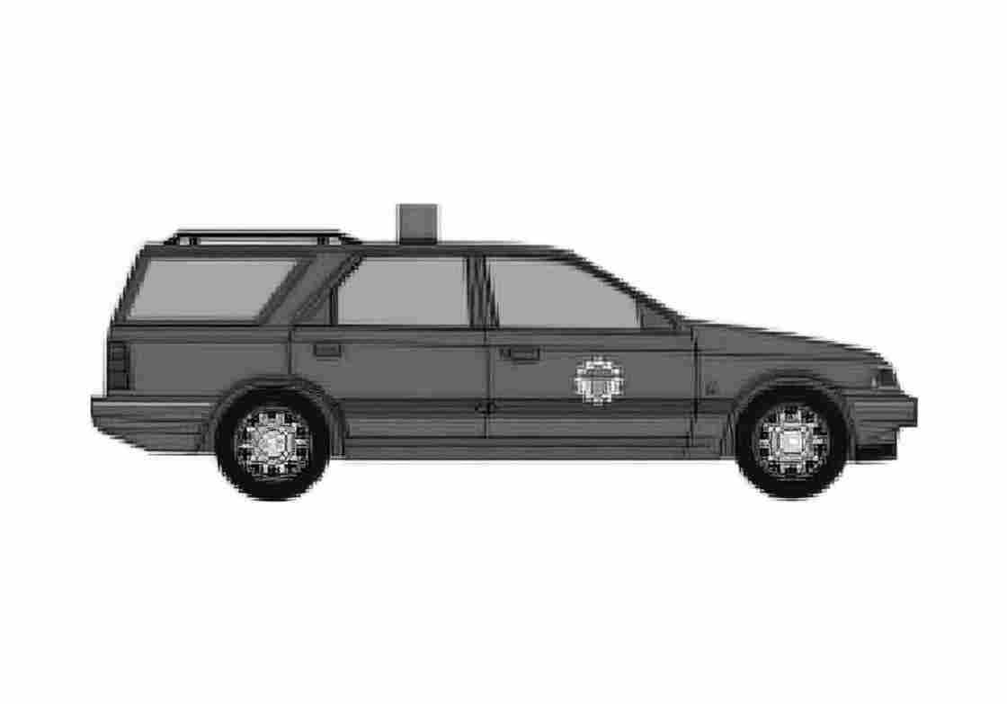 Blueprint Ford Scorpio Estate Wagon 1992 A4 Photo Print