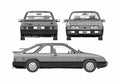 Blueprint Ford Sierra XR4i Hatchback 1983 A4 Photo Print