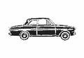 Blueprint Ford Taunus 12M P4) Sedan 1964 A4 Photo Print