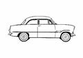 Blueprint Ford Taunus 12M Sedan 1958 A4 Photo Print