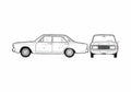 Blueprint Ford Taunus 17M P7 A Sedan 1969 A4 Photo Print