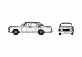 Blueprint Ford Taunus 17M P7 B Sedan 1977 A4 Photo Print