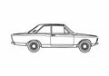 Blueprint Ford Taunus 17M P7) Sedan 1967 A4 Photo Print