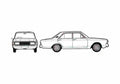 Blueprint Ford Taunus 17M P7) Sedan A4 Photo Print