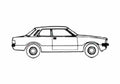 Blueprint Ford Taunus 2 door Sedan 1978 A4 Photo Print
