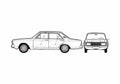 Blueprint Ford Taunus 20M P7A) Sedan 1969 A4 Photo Print
