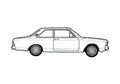 Blueprint Ford Taunus 20M P7B) 2 door Sedan 1969 A4 Photo Print