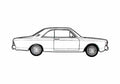 Blueprint Ford Taunus 20M P7B) Coupe 1969 A4 Photo Print