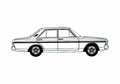 Blueprint Ford Taunus 20M P7B) RS Sedan 1969 A4 Photo Print