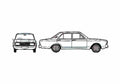 Blueprint Ford Taunus 20M P7B) Sedan 1970 A4 Photo Print