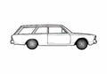 Blueprint Ford Taunus 20M P7B) Turnier 2 door Wagon 1969 A4 Photo Print