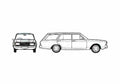Blueprint Ford Taunus 20M P7B) Turnier Wagon 1970 A4 Photo Print