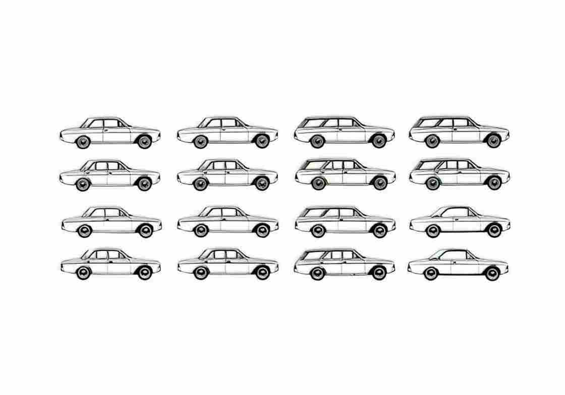 Blueprint Ford Taunus Coupe 1966 A4 Photo Print