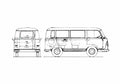 Blueprint Ford Taunus FK Minibus Bus 1964 A4 Photo Print