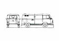 Blueprint Ford Taunus FK Van 1964 A4 Photo Print