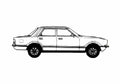 Blueprint Ford Taunus GL Sedan 1978 A4 Photo Print