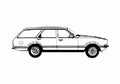 Blueprint Ford Taunus Kombi L Wagon 1978 A4 Photo Print