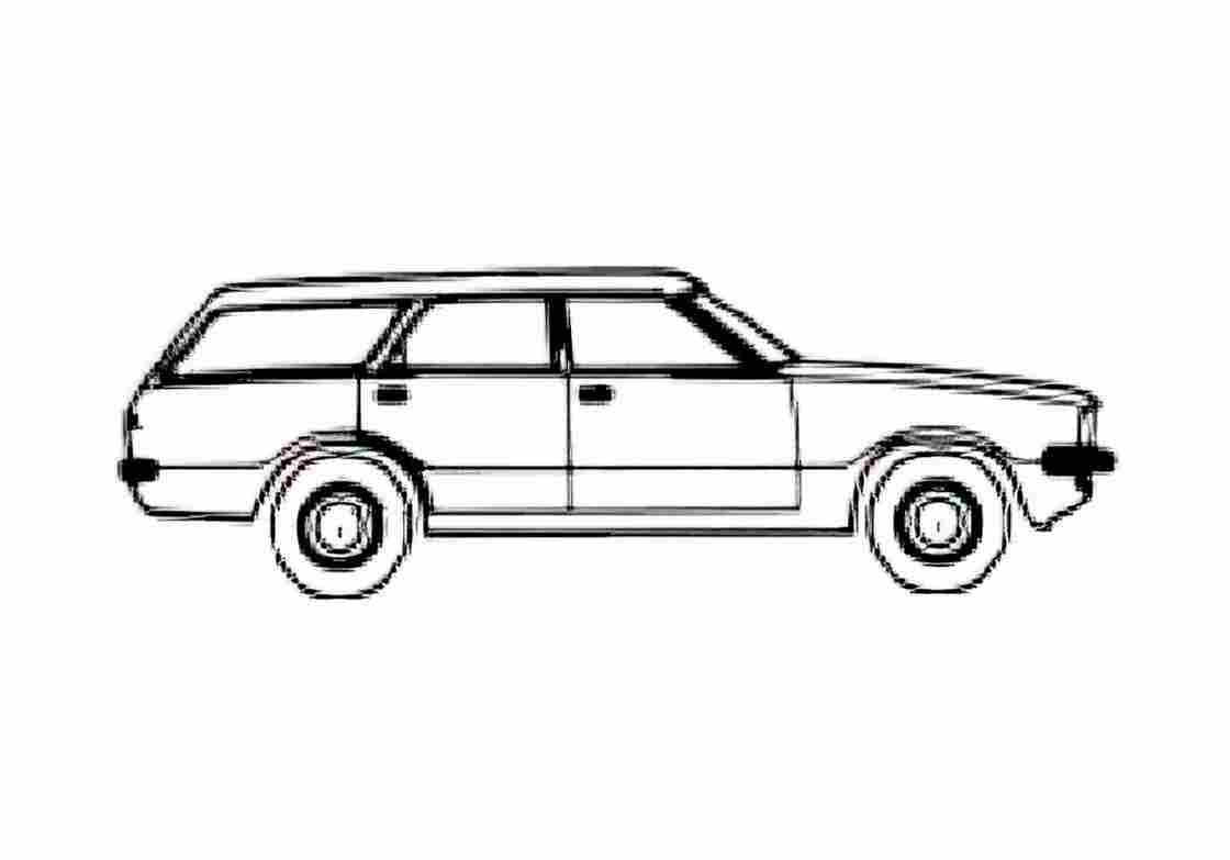 Blueprint Ford Taunus Kombi Wagon 1978 A4 Photo Print