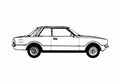Blueprint Ford Taunus L 2 door Sedan 1978 A4 Photo Print