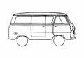 Blueprint Ford Thames 800 Van 1959 A4 Photo Print
