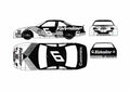 Blueprint Ford Thunderbird Coupe 1995 A4 Photo Print