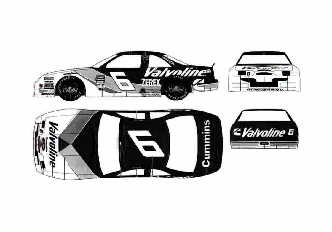 Blueprint Ford Thunderbird Coupe 1995 A4 Photo Print
