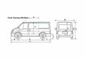 Blueprint Ford Tourneo Minivan 2008 A4 Photo Print