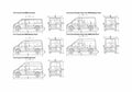 Blueprint Ford Transit 120 MWB Van 2008 A4 Photo Print