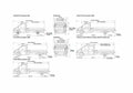 Blueprint Ford Transit 300 350 Truck 2008 A4 Photo Print