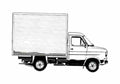 Blueprint Ford Transit Box Van 1978 A4 Photo Print