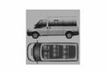 Blueprint Ford Transit Bus 2008 A4 Photo Print