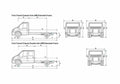 Blueprint Ford Transit Chassis Cab LWB Extended Frame Truck 2008 A4 Photo Print