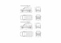 Blueprint Ford Transit Connect Van 2008 A4 Photo Print
