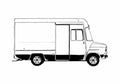 Blueprint Ford Transit Delivery LWB Van 1978 A4 Photo Print