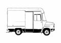 Blueprint Ford Transit Delivery Van 1978 A4 Photo Print