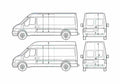 Blueprint Ford Transit LWB Van 2005 A4 Photo Print