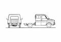 Blueprint Ford Transit SIA Chassis SWB Twin Cab Truck 1981 A4 Photo Print