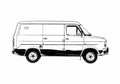 Blueprint Ford Transit Van 1978 A4 Photo Print