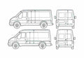 Blueprint Ford Transit Van 2005 A4 Photo Print