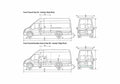 Blueprint Ford Transit Van 2008 A4 Photo Print