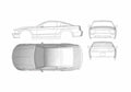 Blueprint Ford Trojan Cobra Coupe 2009 A4 Photo Print