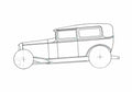 Blueprint Ford Tudor Sedan 1931 A4 Photo Print