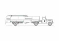 Blueprint Ford V 3000S G198TS Traktor Truck 1948 A4 Photo Print