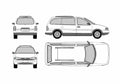 Blueprint Ford Windstar Minivan 1995 A4 Photo Print