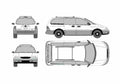 Blueprint Ford Windstar Minivan 2000 A4 Photo Print