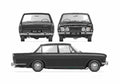Blueprint Ford Zodiac Mk III Sedan 1962 A4 Photo Print