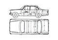 Blueprint Ford Zodiac Sedan 1964 A4 Photo Print