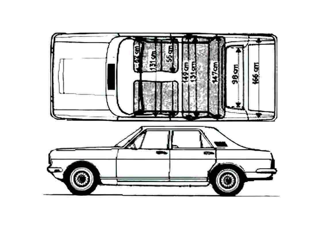Blueprint Ford Zodiac Sedan 1966 A4 Photo Print
