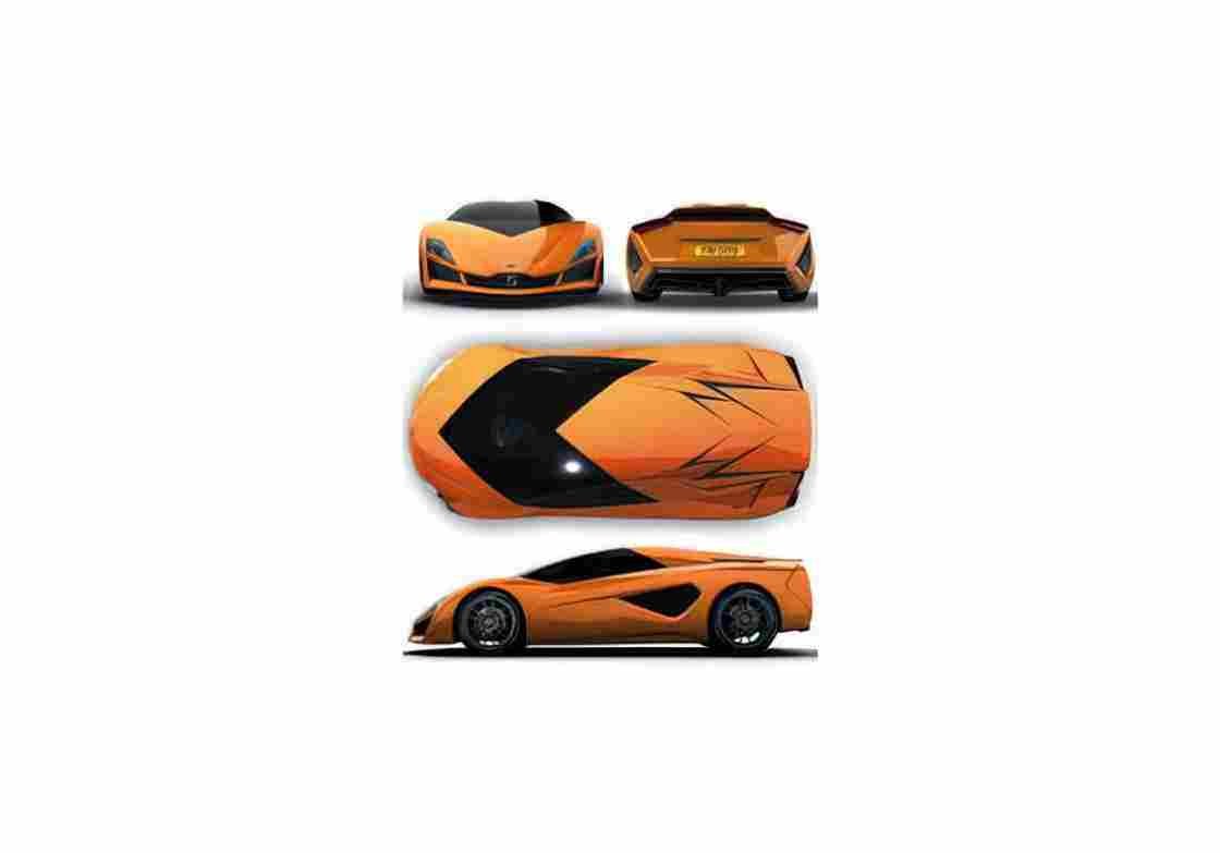 Blueprint Frazer Nash Namir Concept by Giugiaro Coupe 2009 01 A4 Photo Print